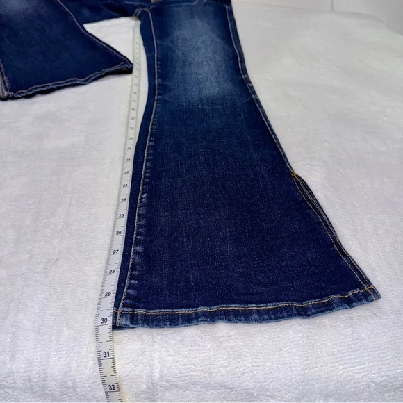 BKE Billie Slim-Fit High Rise Bootcut Jeans - Deep Blue - Picture 10 of 10